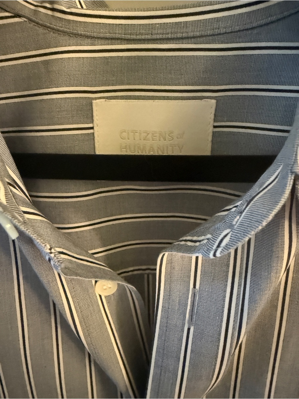 Citizens of Humanity Striped Kayla Shirt - Picture 6 of 9